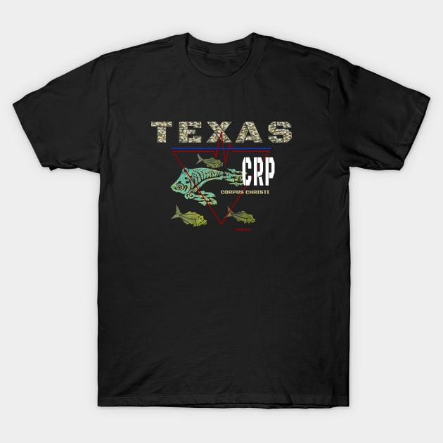 Corpus Christi Beaches, Texas Heartbeat T-Shirt by The Witness